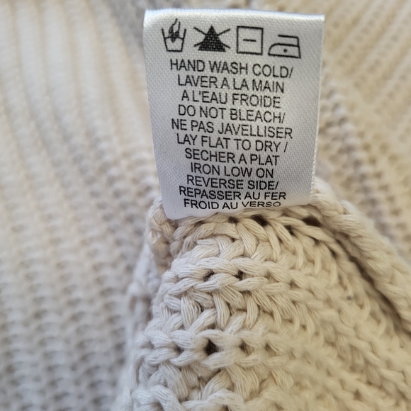 Gentle Fawn women's V-neck cotton Oversize  long sleeve sweater size M - Picture 6 of 8